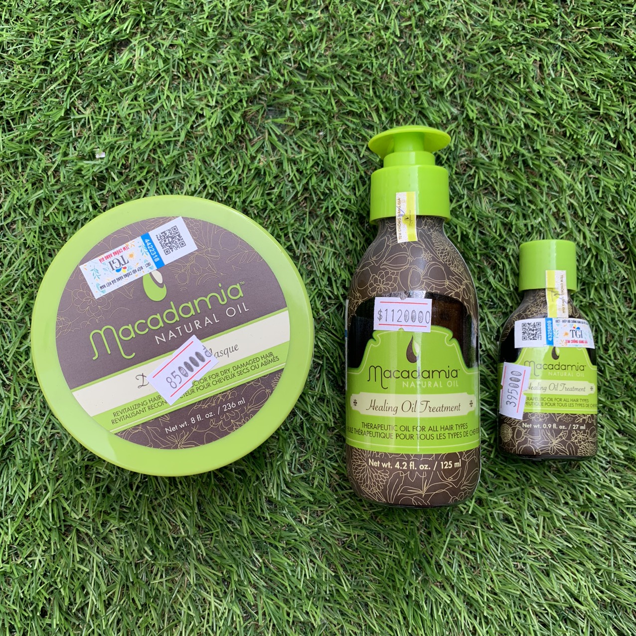 Combo tinh dầu Macadamia 27ml + Hấp Macadamia 236ml