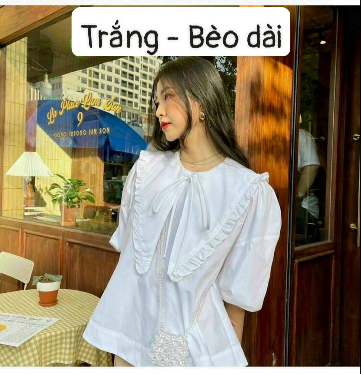 3 Mẫu Áo somi nữ cổ bèo siêu dễ thương