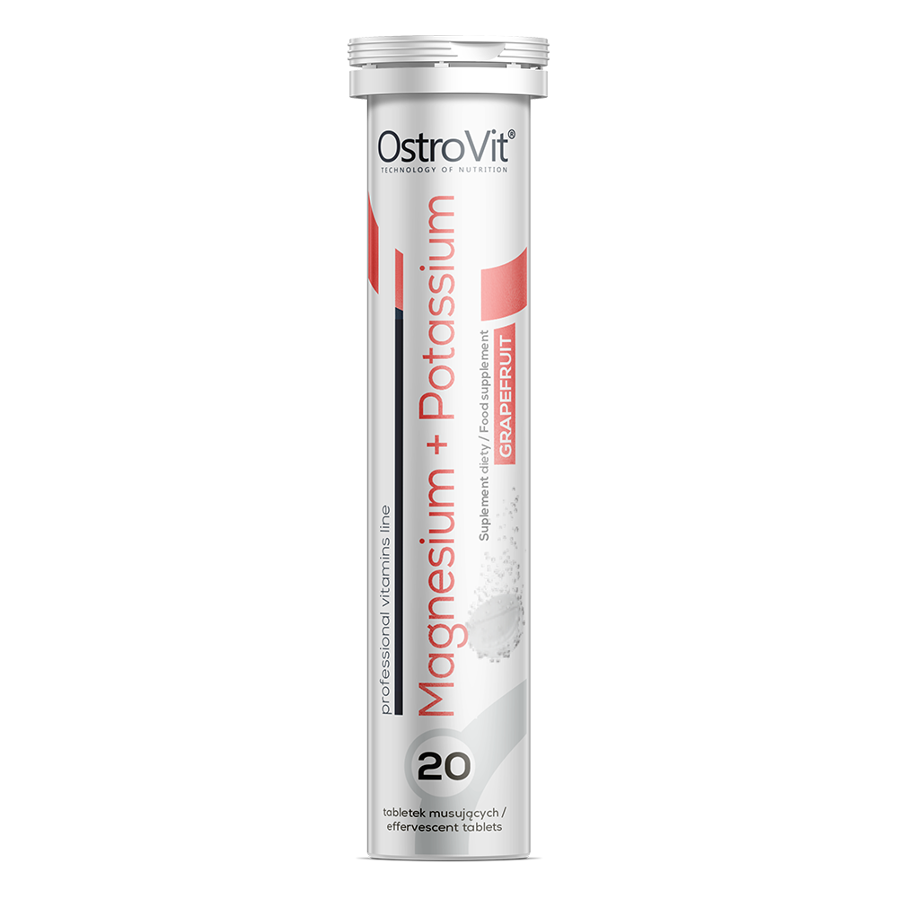 OstroVit Magnesium + Potassium 20 effervescent tablets grapefruit