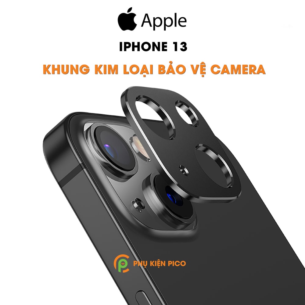 Dán camera Iphone 13 - Khung nhôm bảo vệ camera Iphone 13 chống trầy xước va đập