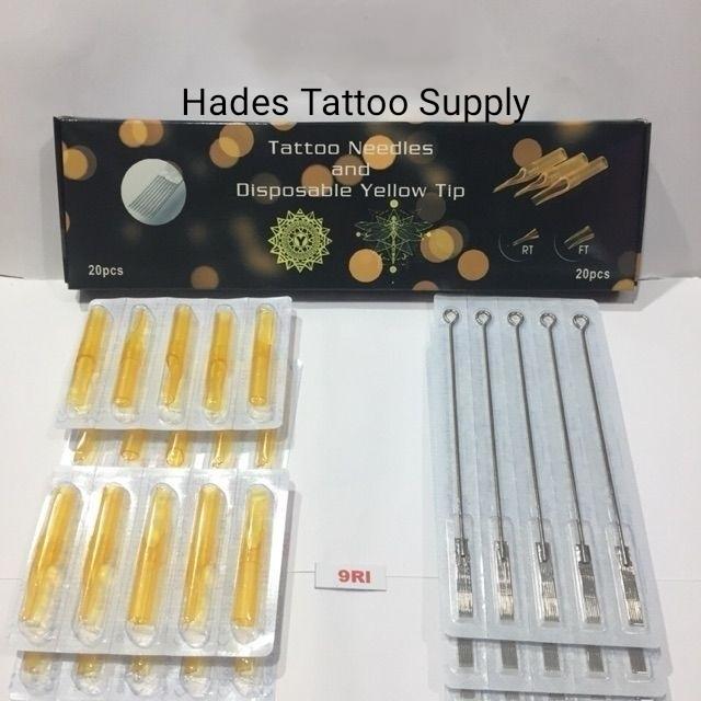 Bộ Kim xăm và Ngòi 9RL chạy khung ( 20 kim + 20 ngòi )
