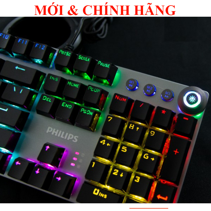 BÀN PHÍM CƠ GAMING PHILIPS SPK 8614 GR RED SWITCH, SPK 8614 GS brown SWITCH