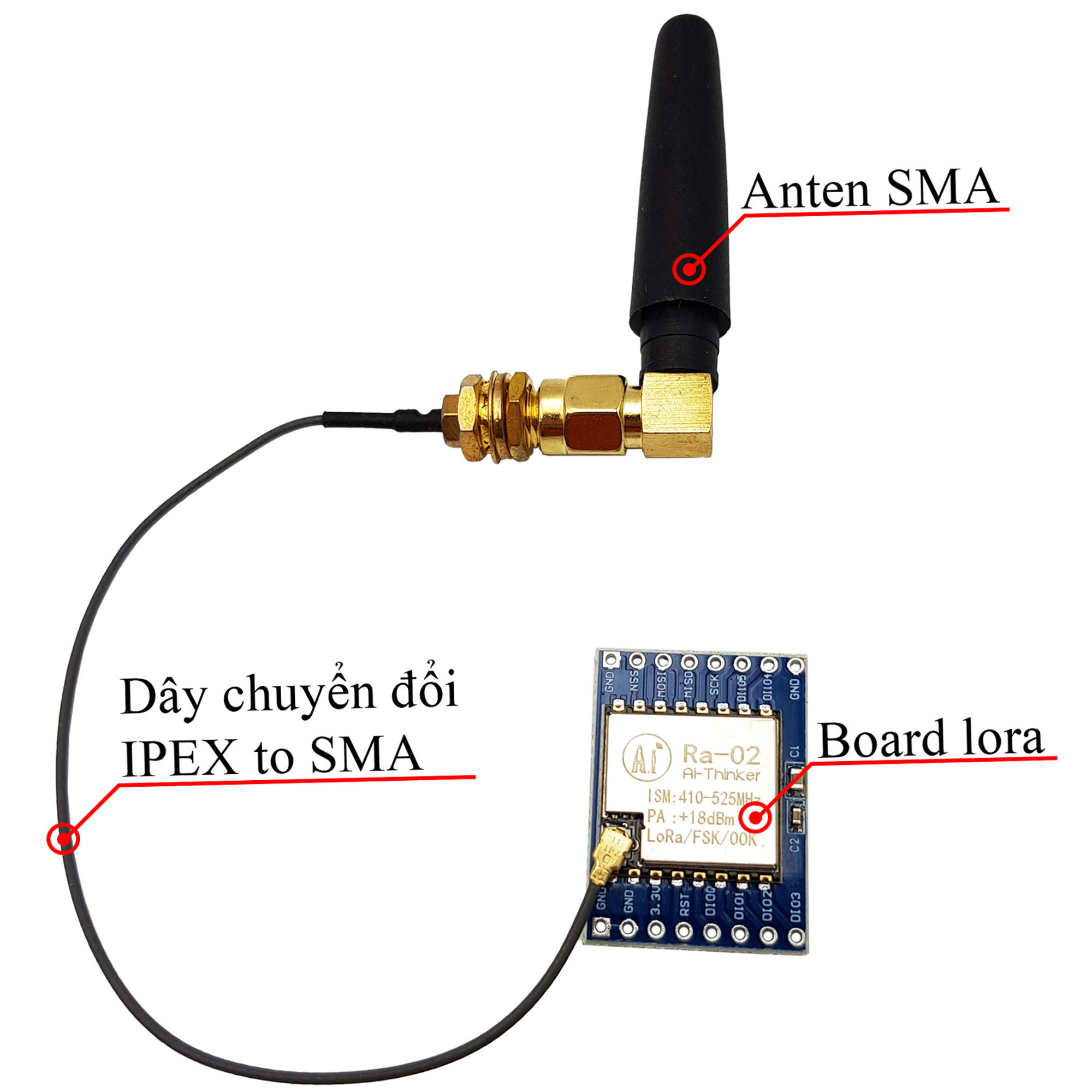 Anten cho module SIM / GSM / GPRS / 3G / L-SMA / 3G / WIFI