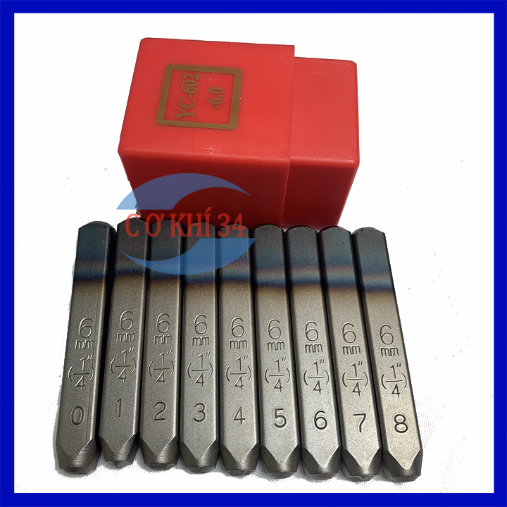Bộ đục số đóng số 6mm YC ( Xuôi )