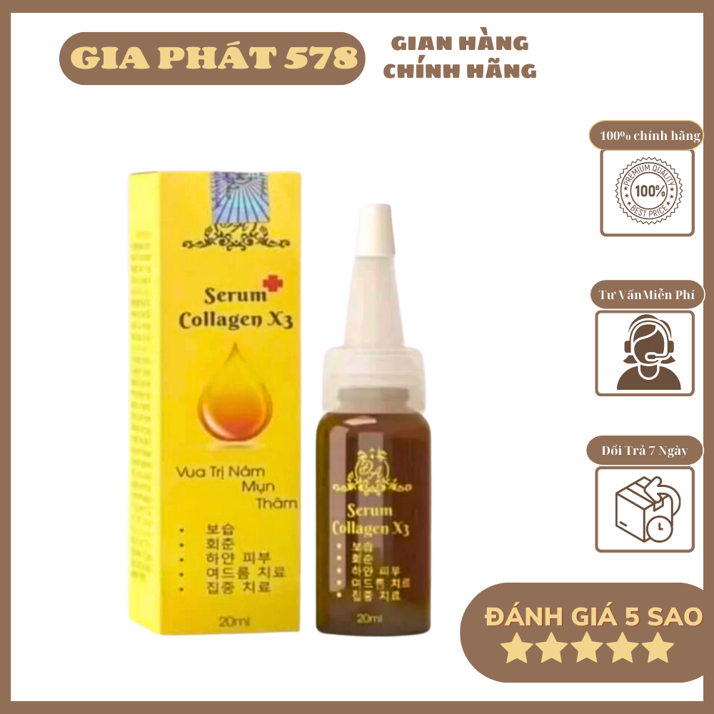 Serum Collagen X3 xóa thâm nám căng bóng da Mỹ Phẩm Đông Anh Giá Rẻ