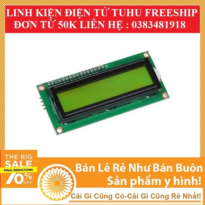 Màn hình lcd 16x2 3.3-5v-linhkiendientubk