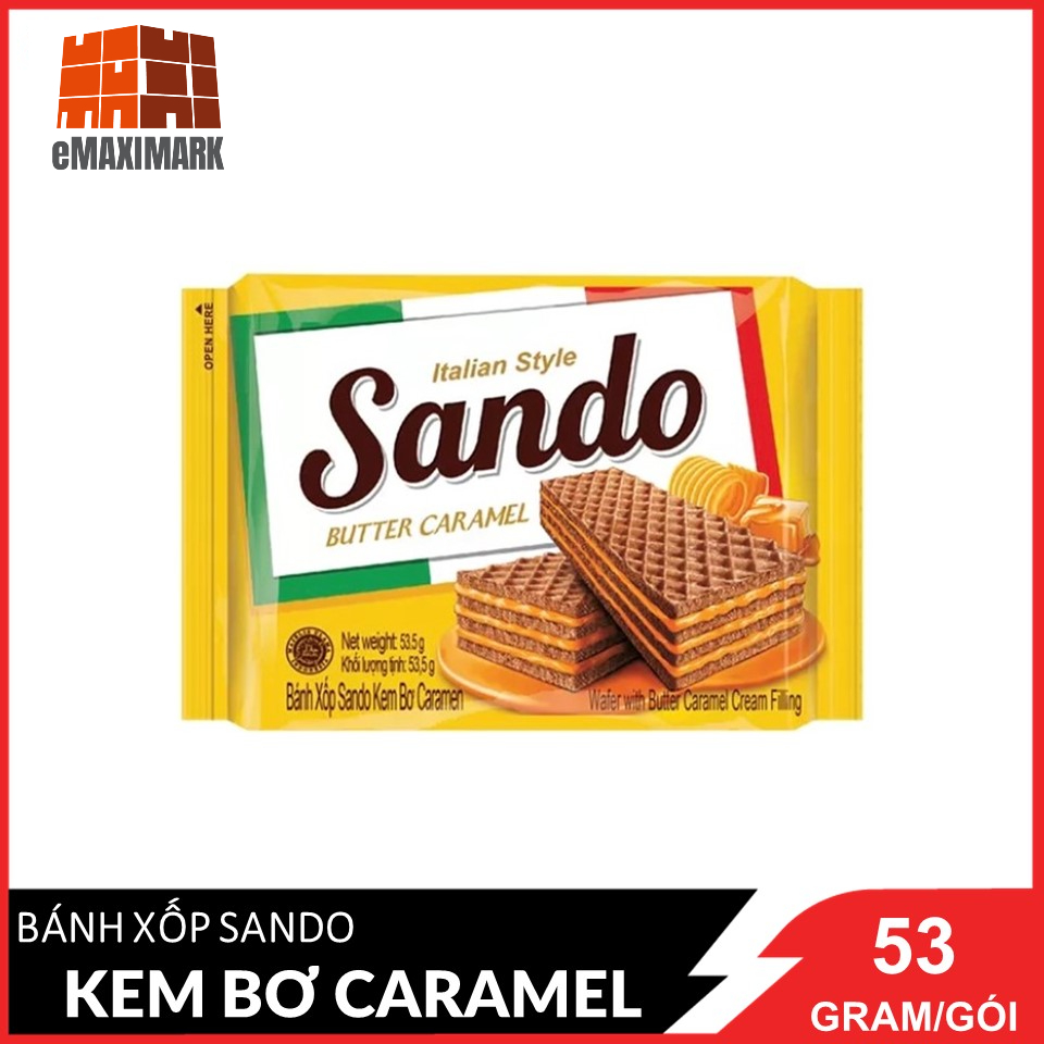 [HCM ship 2h] Bánh xốp Sando Caramel 53.5g