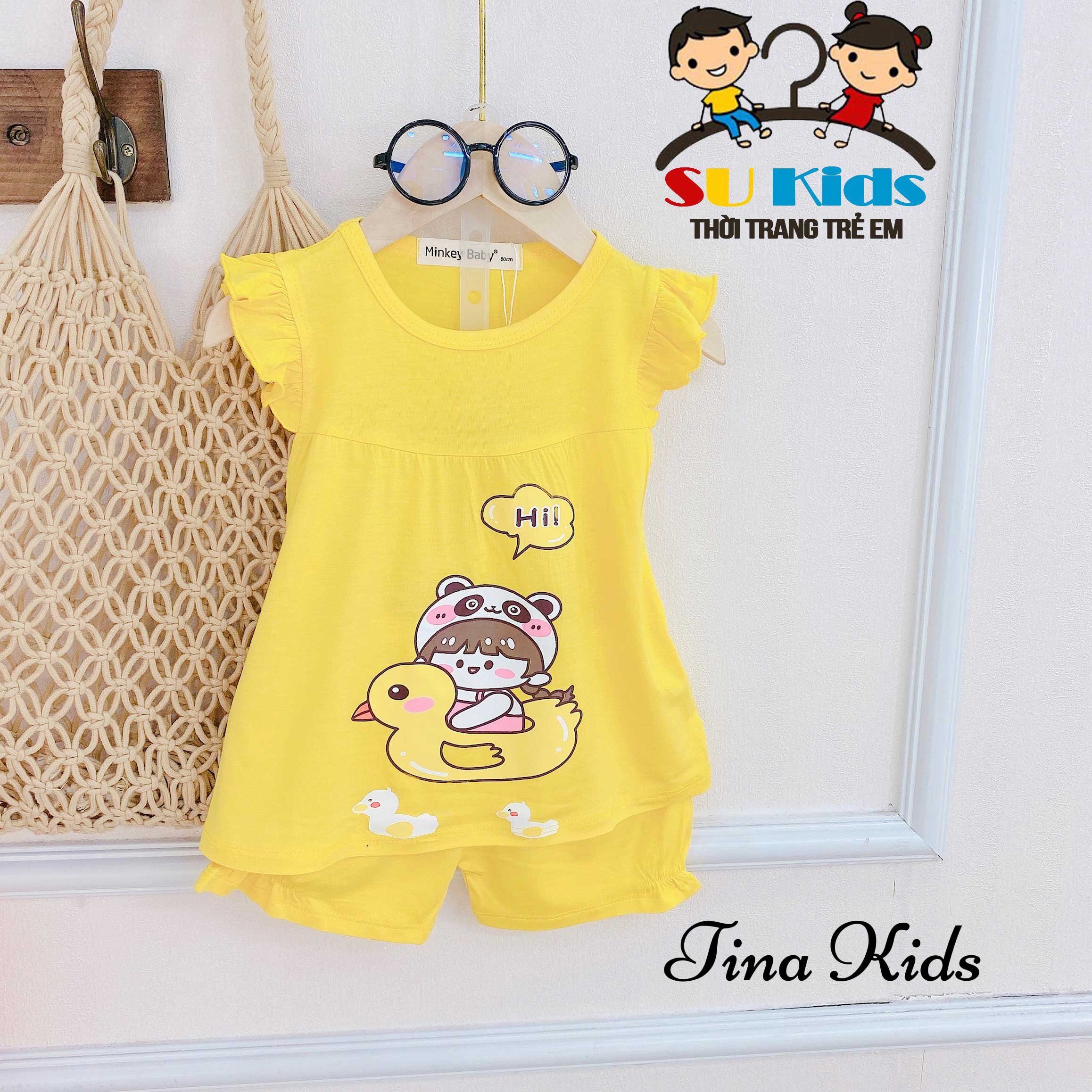 Bộ thun lạnh bé gái Cánh Tiên