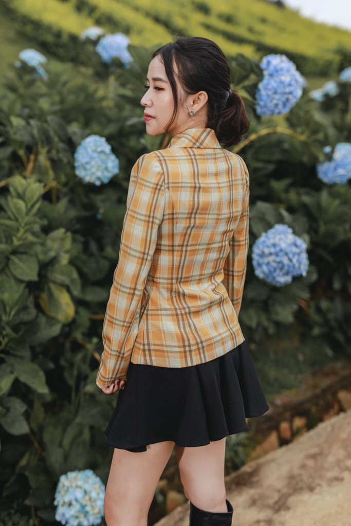 Vest kẻ CLARA MARE