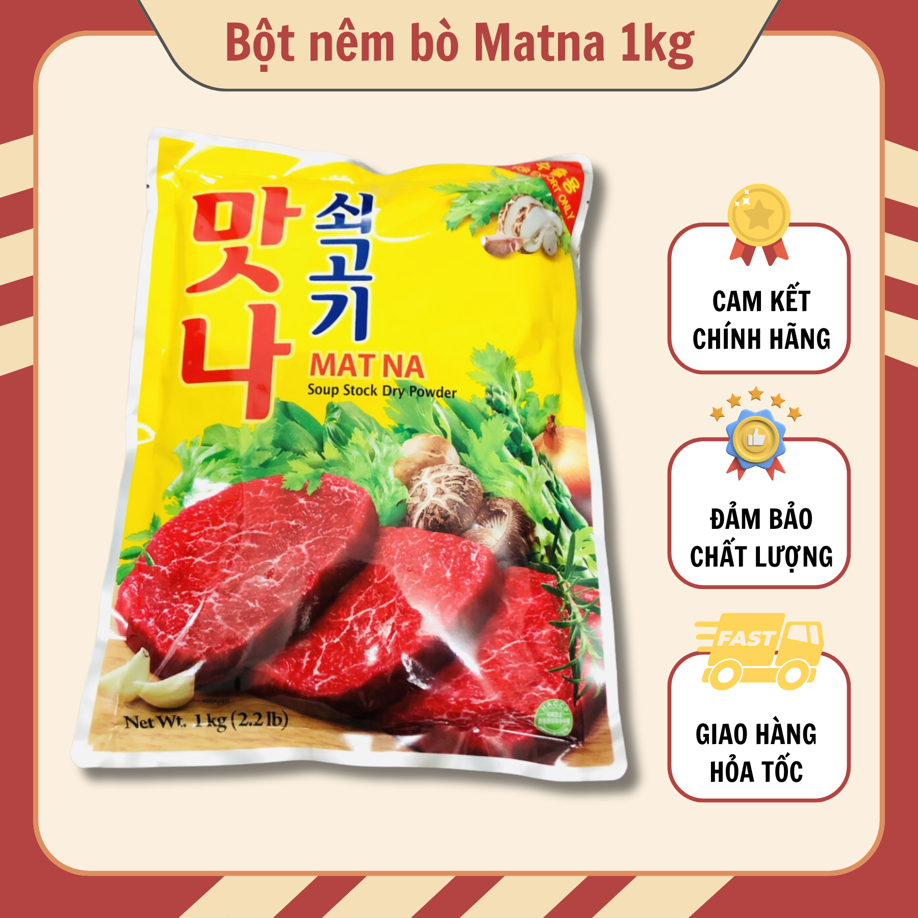 HẠT NÊM BÒ MATNA 1kg