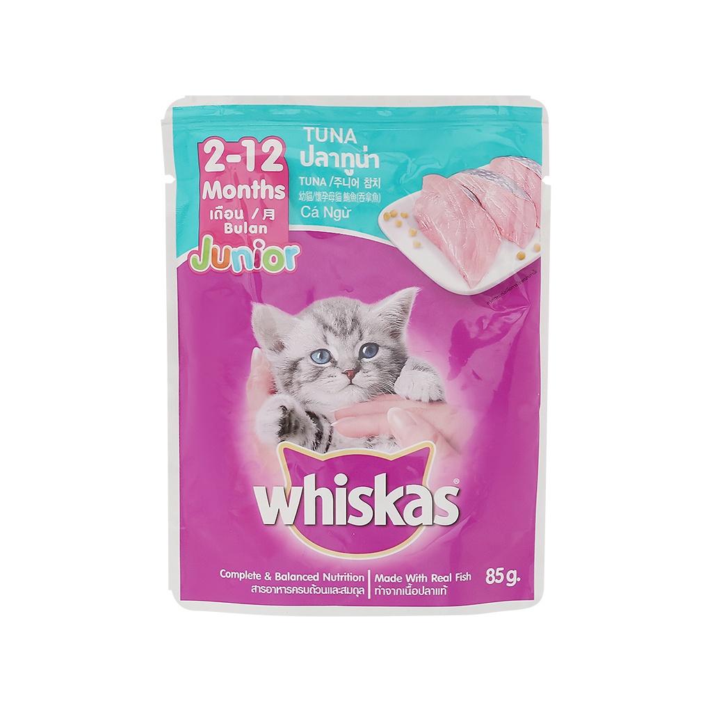 Pate Whiskas cho mèo con hộp 24 gói