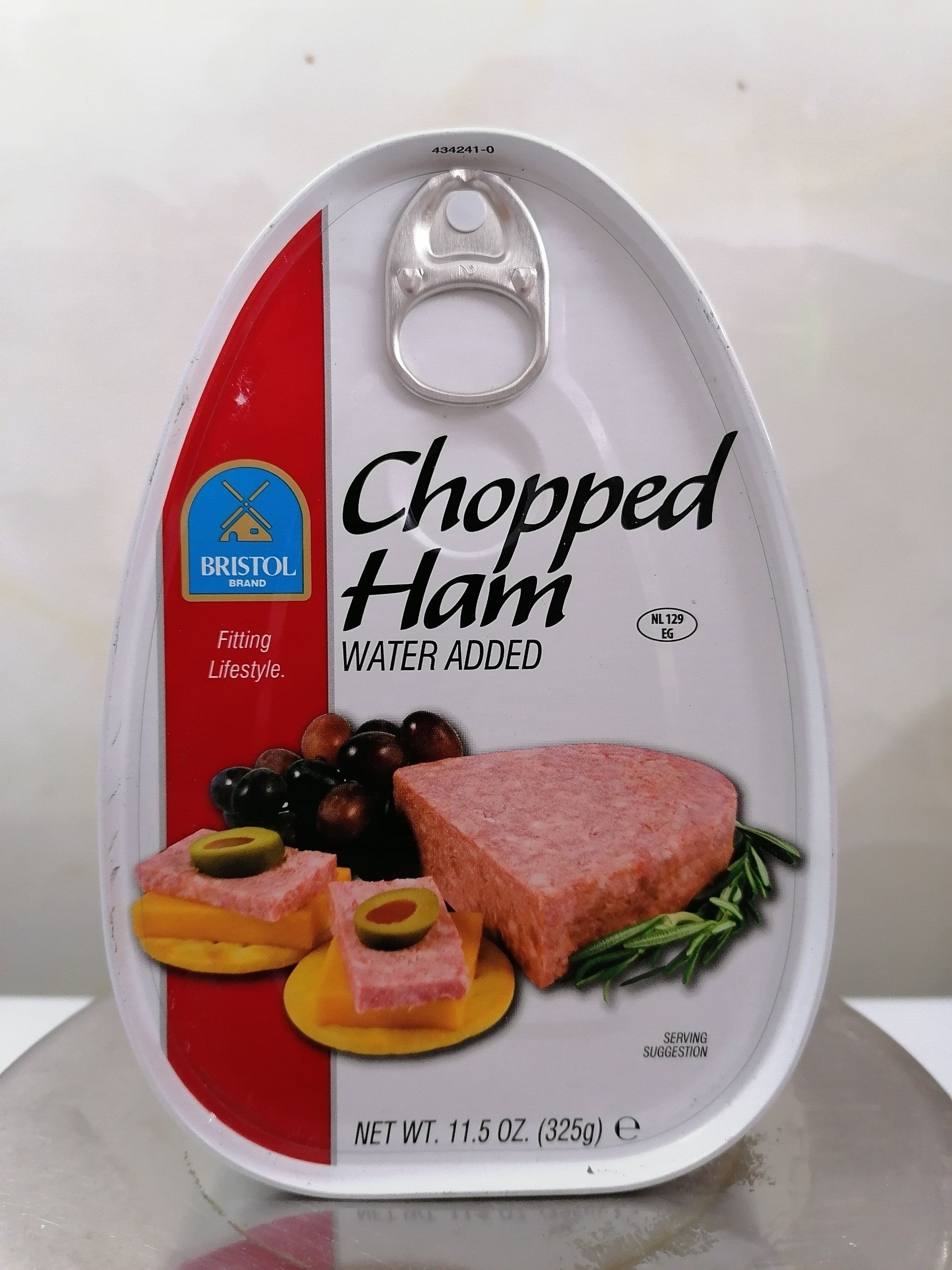 [HỘP ĐỎ 325g (OVAL)] THỊT HEO XẮT NHỎ [Netherlands] BRISTOL Chopped Ham Water Added (nhn-hk)