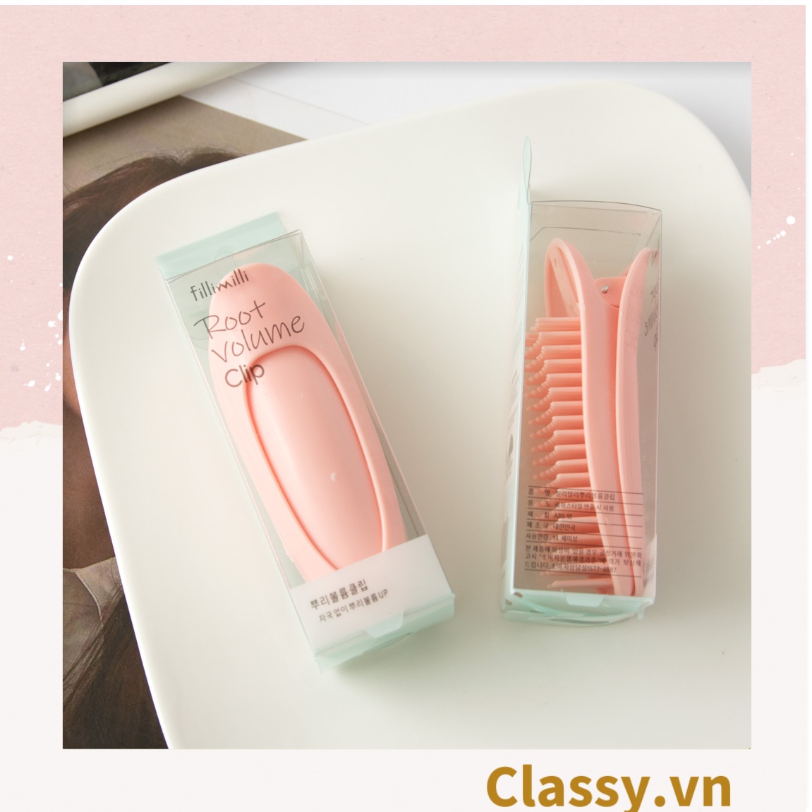 Classy Lược cầm tay, kẹp phồng chân tóc độc đáo PK1616
