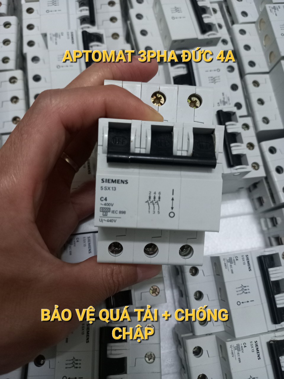 MCB APTOMAT 3 PHA ĐỨC TỒN KHO 4A