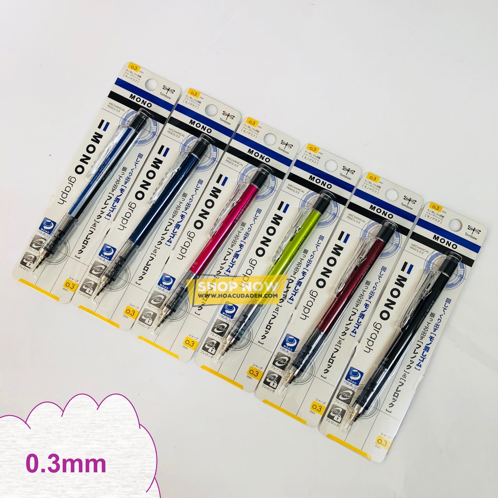 [HCM]Bút chì bấm Tombow MONO Graph 0.3/0.5mm