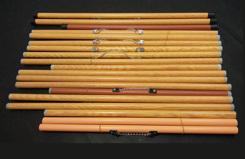 Khung treo ảnh 2 đầu , ống nẹp , ống sáo treo tranh nhựa