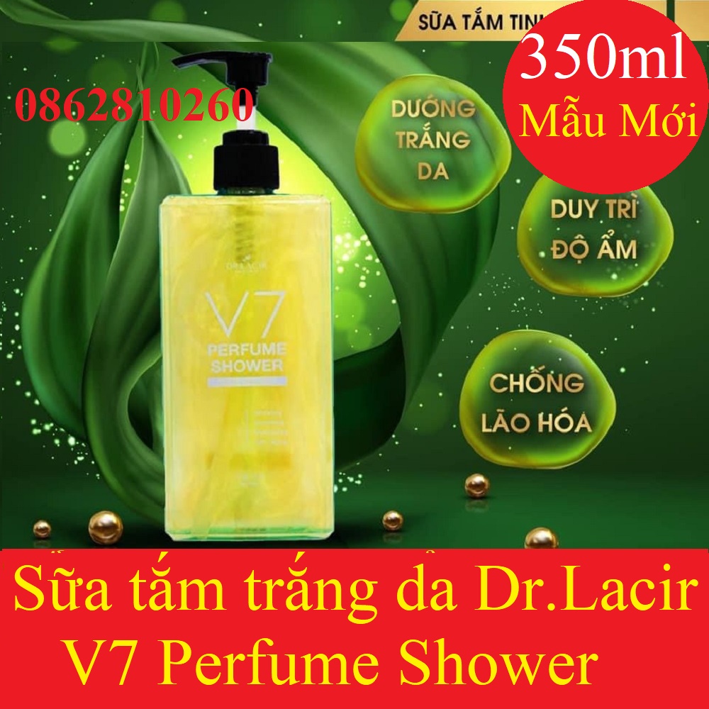 V7 perfume shower Dr Lacir bottle 350ml, milk whitening Bath v 7 Lamer drlacir date new