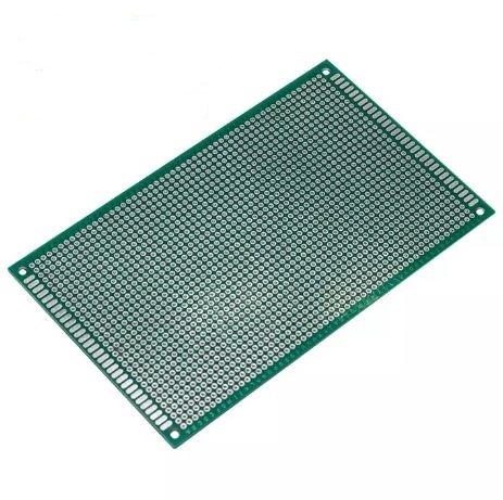PCB đục lỗ 9x15cm Loại Tốt Phủ Xanh Một Mặt