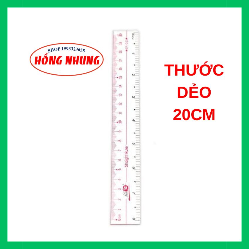 [ Mới] Thước dẻo PVC Điểm 10, dài 20 - 30 cm SR021/ SR022.