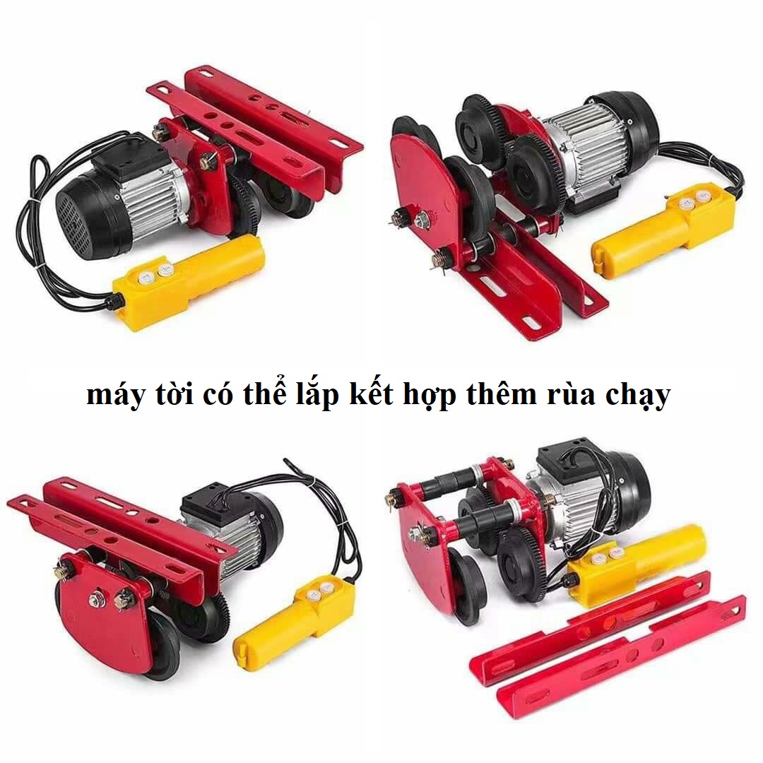 rùa tời điện lắp cho máy 200kg đến 800kg