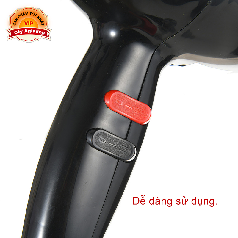 Máy sấy tóc cao cấp NOVA 6130 mạnh mẽ đa năng (Màu Đen)