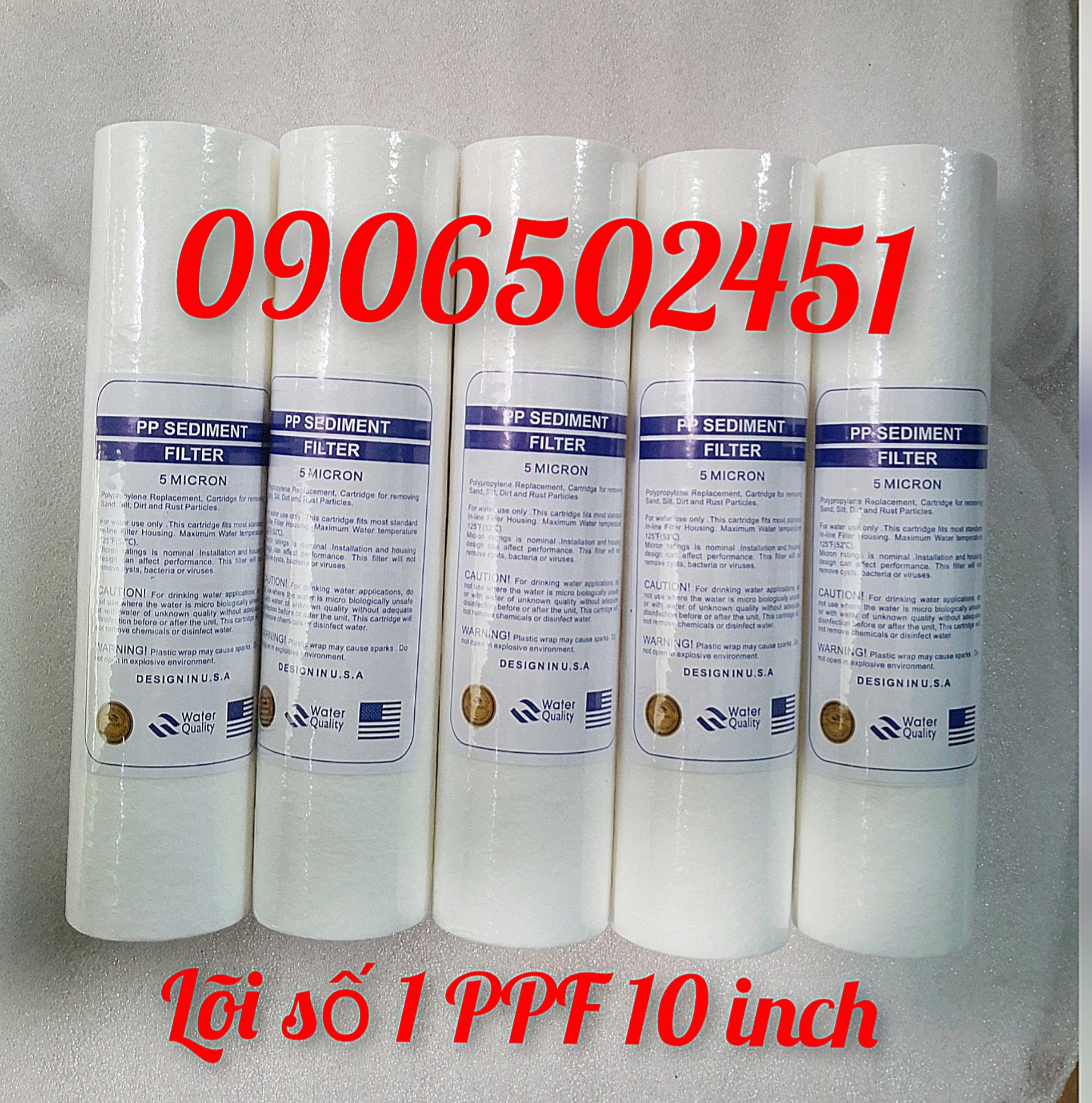 [HCM]COMBO Bộ 20 lõi  lọc nước số 1 PPF 10inch