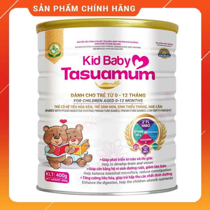 [ HÀNG CHÍNH HÃNG  ] Sữa Bột KID BABY  TASUAMUM 900g