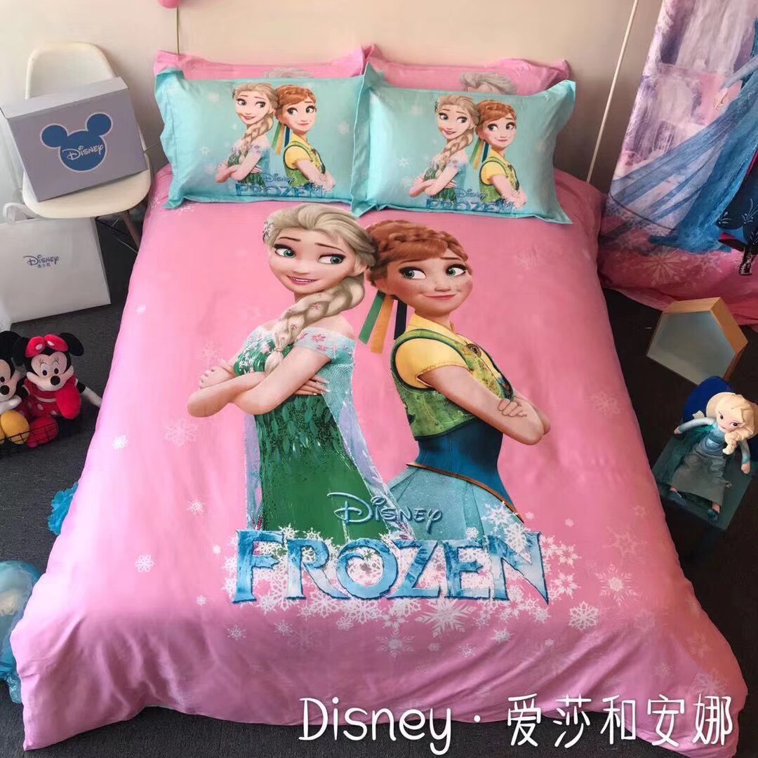 Bộ chăn ga gối cotton Elsa (vỏ chăn, ga, vỏ gối)
