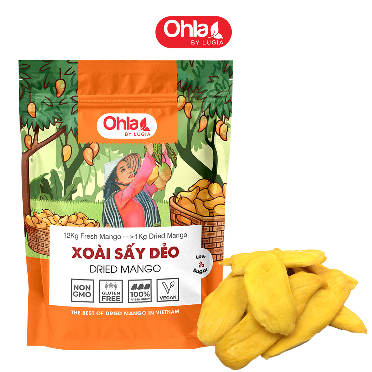 Ohla Dried Mango (Type 2) - 500g