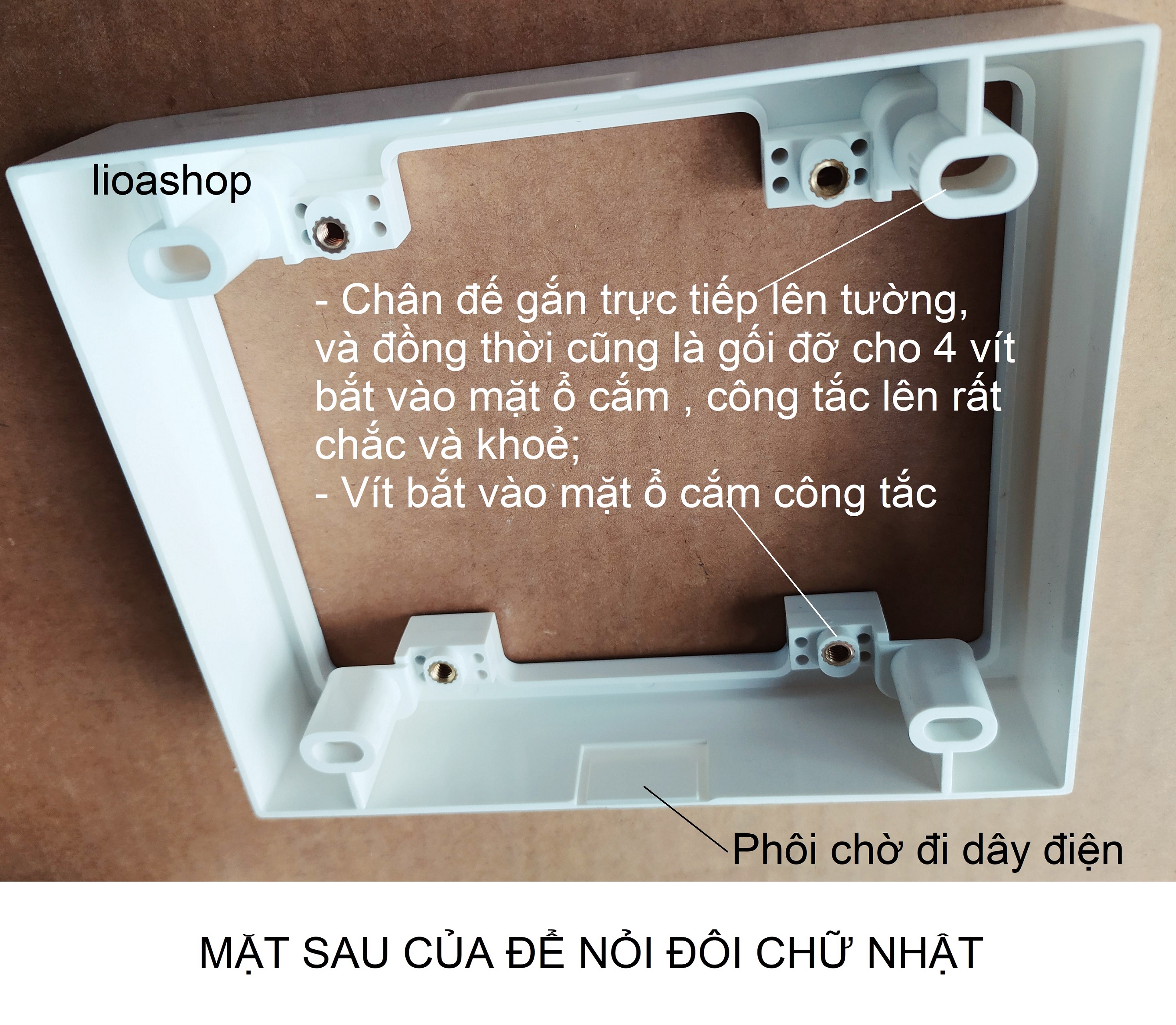 ĐẾ ÂM ĐÔI - ĐẾ NỔI  ĐÔI CHỮ NHẬT LiOA