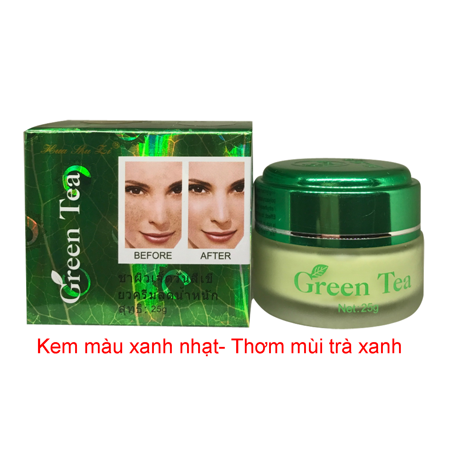[HCM]KEM NÁM TRẮNG DA TRÀ XANH GREEN TEA TAIWAN 25G