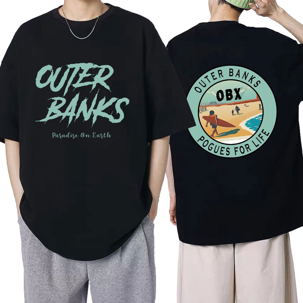 American TV Series Outer Banks 3 Print T Shirt Harajuku Pogue Life Men T  Shirts John B JJ Maybank Cotton Fashion T-shirt XS-4XL-5XL-6XL