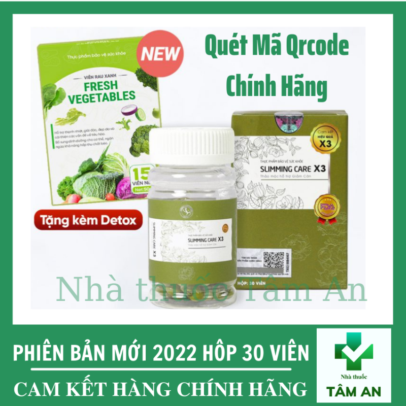 Giảm Cân Slimming Care X3 Chính Hãng Việt Nam Nhanh Quét Mã Qrocde nhập khẩu