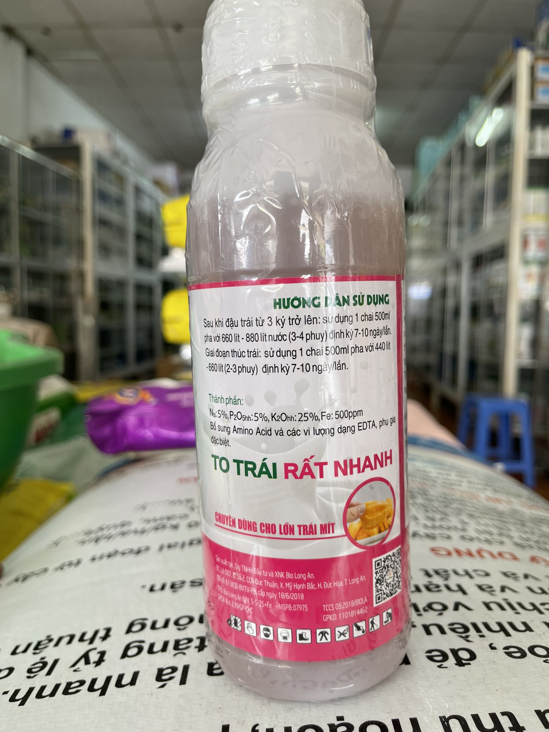 Phân Bón Lá GEL LỚN MÍT (BIOJAPAN QUẢ CẦU LỬA) 500ml