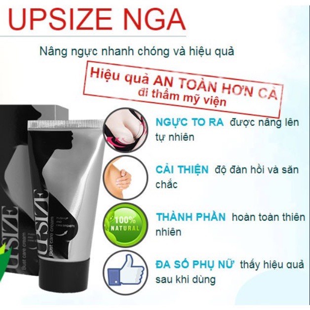 [Kem nở ngực Upsize] KEM NỞ NGỰC UPSIZE CHÍNH HÃNG