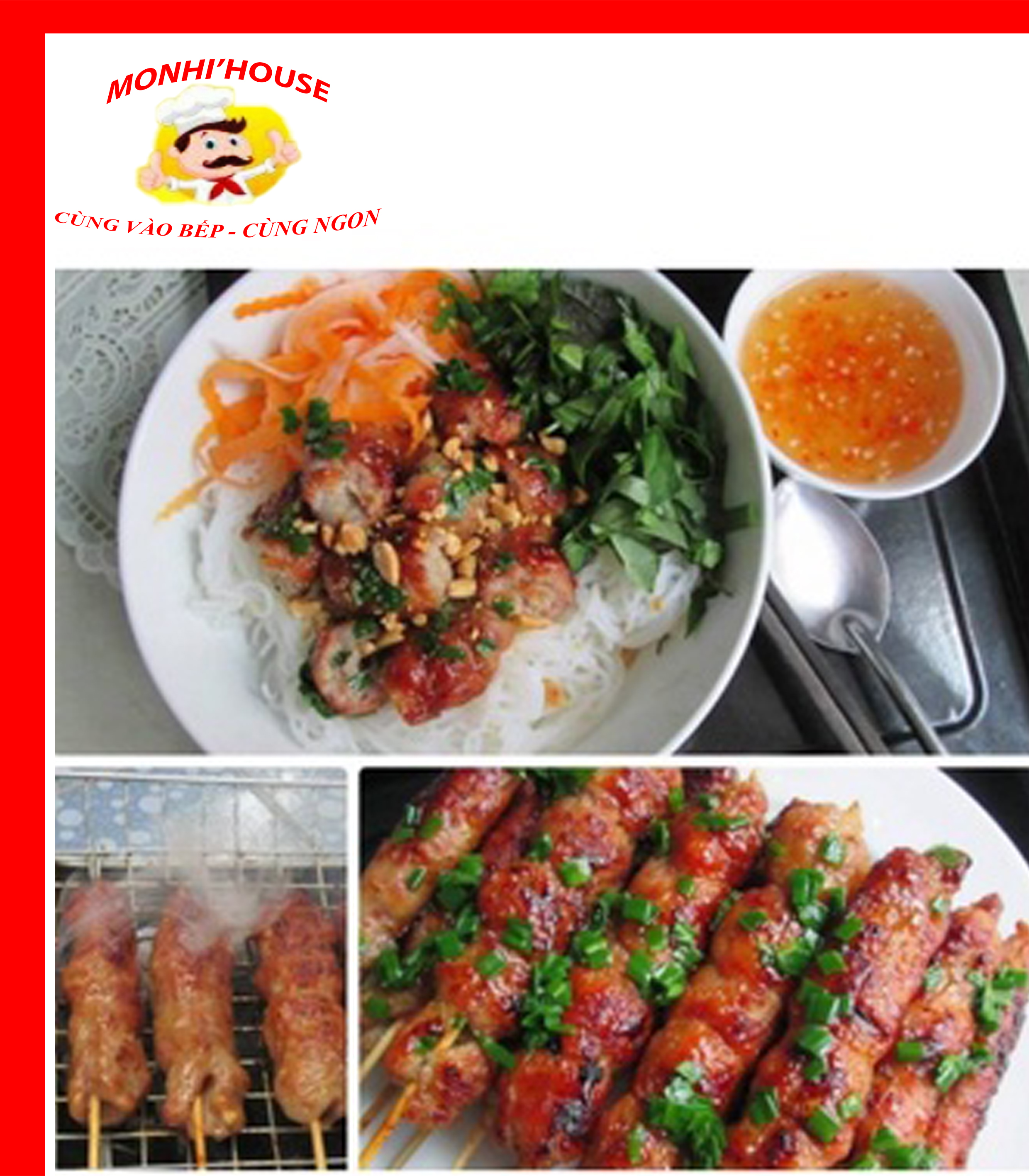 Gói 500g Nem nướng thơm ngon( 10 cây )
