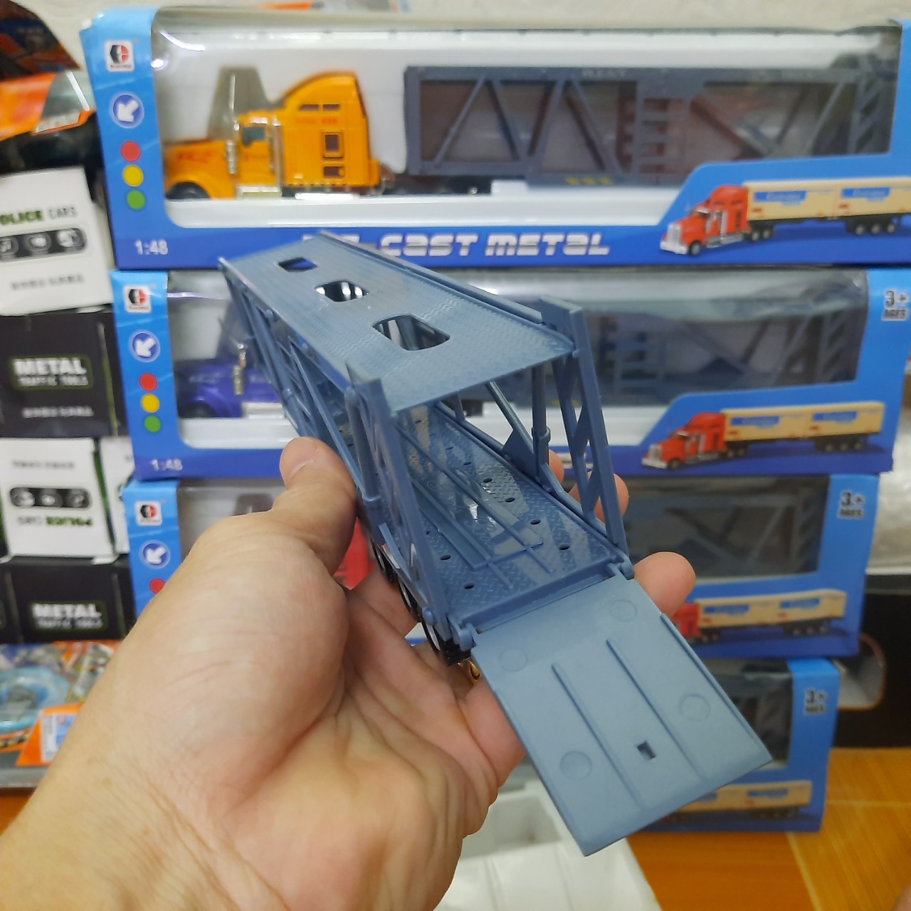 Mô hình xe container đầu kéo tỉ lệ 1:48 đồ chơi trẻ em