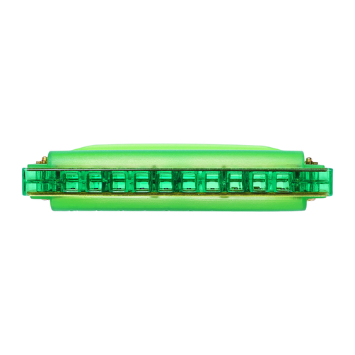 Kèn Harmonica Diatonic Hohner Happy Harp Green M5153 bằng nhựa màu xanh lá, harmonica cho trẻ em tập làm quen