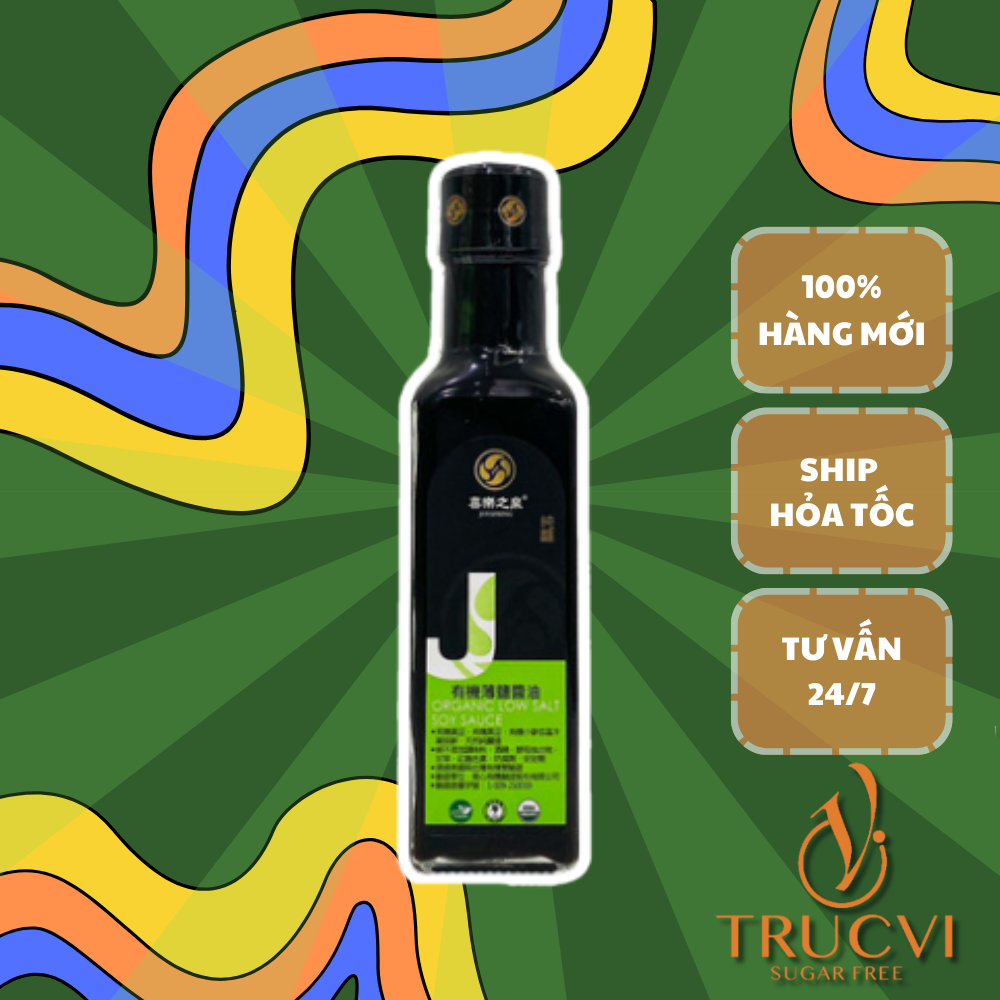 Nước Tương Hữu Cơ Ít Muối JOYSPRING (Organic Low Salt Soy Sauce)