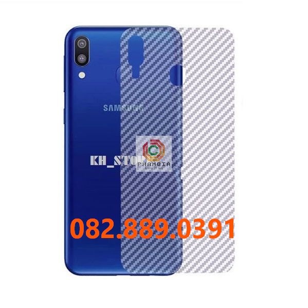 Miếng dán mặt lưng skin carbon Samsung Galaxy M20/ M20s