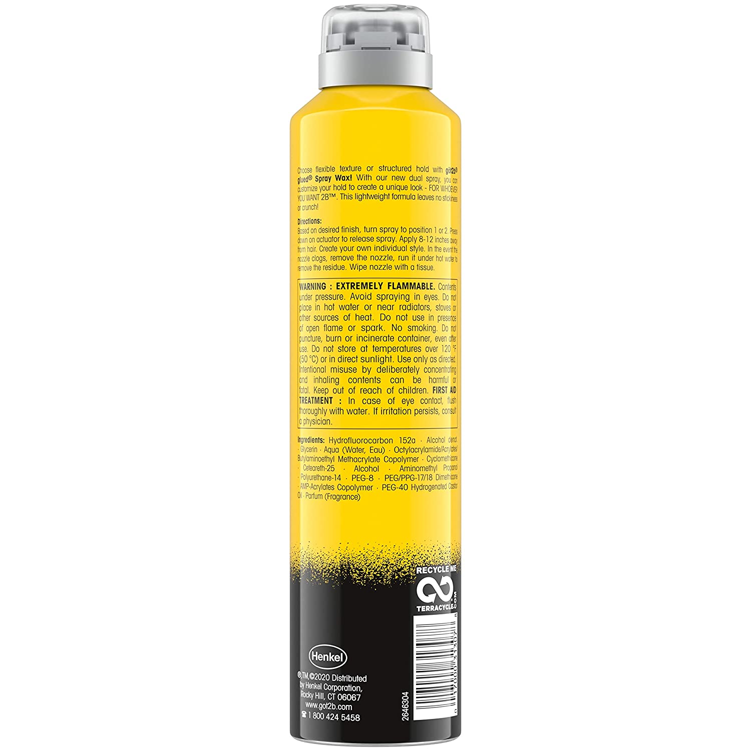 [HCM]Xịt tạo kiểu tóc Got2B Glued 2in1 Spray Wax