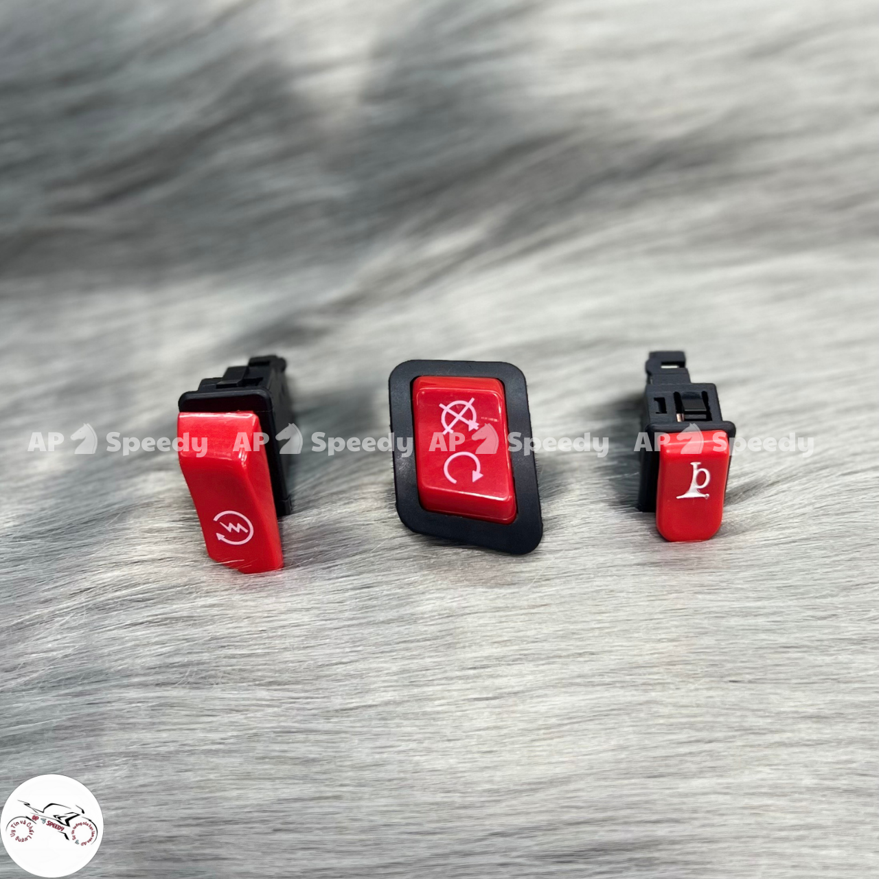 Nút công tắc đỏ gắn thông dụng dòng xe  Honda (tắt máy tạm thời, nút đề, nút kèn) [CHÍNH HÃNG]