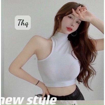 Áo 3 lỗ khoét vai cổ cao
