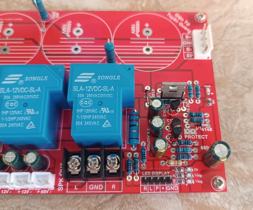 Mạch Nguồn 4 Tụ Full Nguồn Phụ FR4 2 Lớp Plus