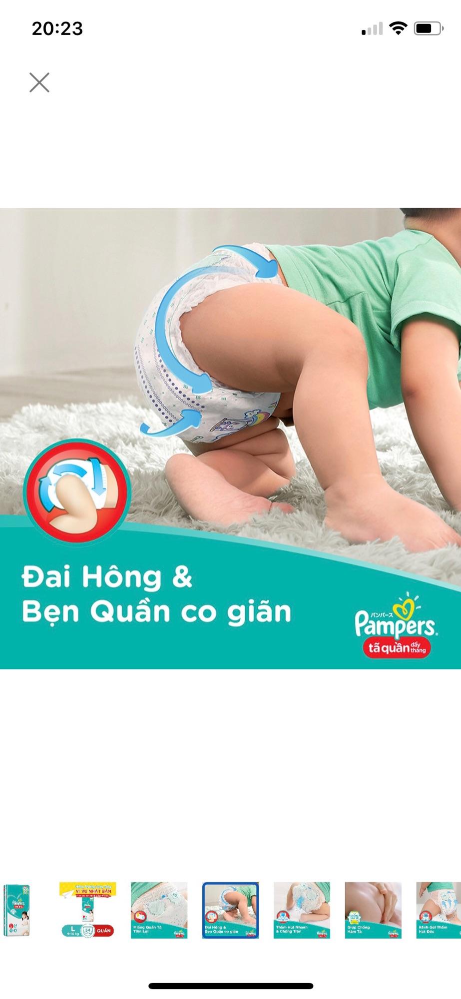 Tã quần pampers giữ dáng L54