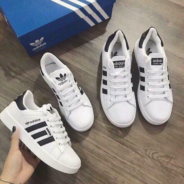 Giày Adidas Classic 3 sọc - Đen - Nam Nữ