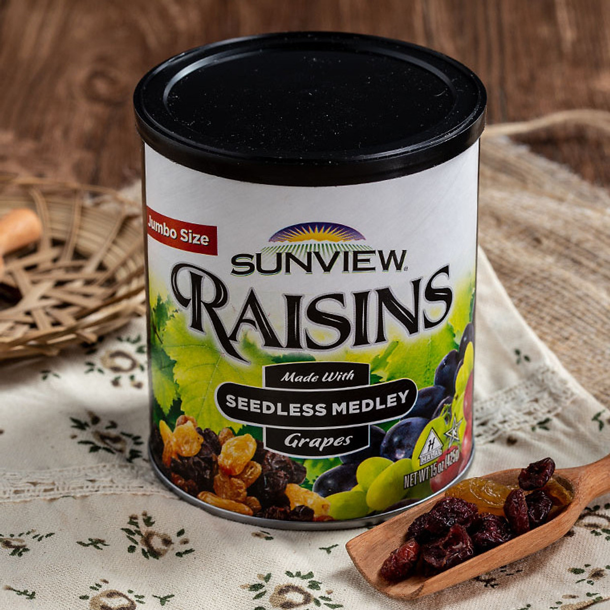 Nho Khô Sunview Raisins Nhập Khẩu Mỹ (Hộp 425g)