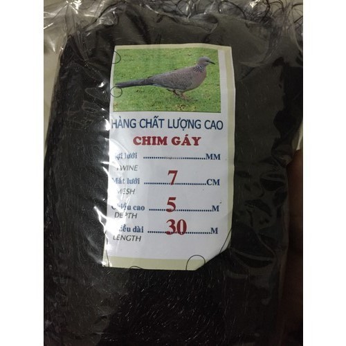 lưới bắt chim (mắt lưới 7cm) chuyên bắt chim cu, rẽ giun...