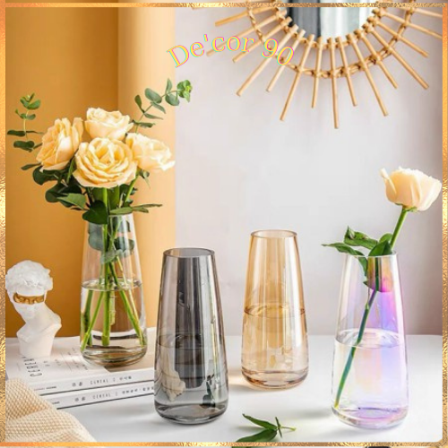Bình hoa thuỷ tinh đơn giản decor sang trọng