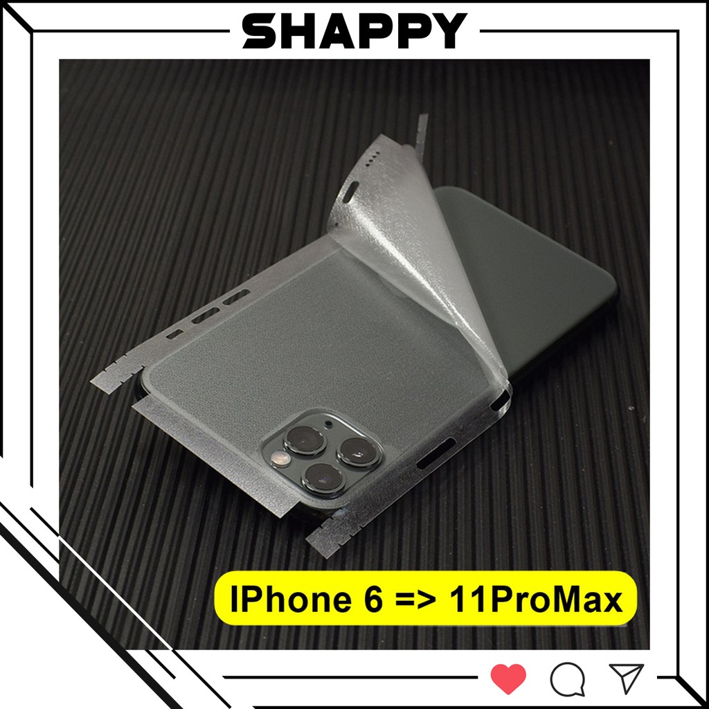 Skin dán nhám mờ full viền dành cho các dòng iphone